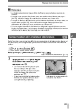 Preview for 61 page of Olympus CAMEDIA SP-500 UZ (French) Manuel Avancé