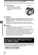 Preview for 70 page of Olympus CAMEDIA SP-500 UZ (French) Manuel Avancé