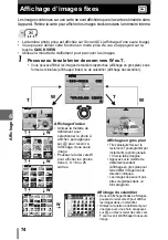 Предварительный просмотр 74 страницы Olympus CAMEDIA SP-500 UZ (French) Manuel Avancé