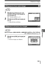 Предварительный просмотр 101 страницы Olympus CAMEDIA SP-500 UZ (French) Manuel Avancé