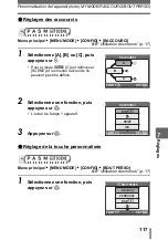 Предварительный просмотр 117 страницы Olympus CAMEDIA SP-500 UZ (French) Manuel Avancé