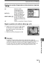 Preview for 127 page of Olympus CAMEDIA SP-500 UZ (French) Manuel Avancé