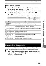 Preview for 147 page of Olympus CAMEDIA SP-500 UZ (French) Manuel Avancé