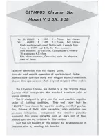 Preview for 2 page of Olympus Chrome Six V Instructions Manual