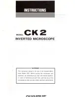 Olympus CK2 Instructions Manual preview