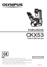 Preview for 1 page of Olympus CKX53 Instructions Manual