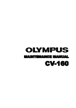 Olympus CV-160 Maintenance Manual предпросмотр