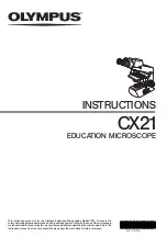 Olympus CX21 Instructions Manual preview