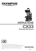 Olympus CX33 Instructions Manual preview