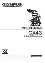 Olympus CX43 Instructions Manual preview