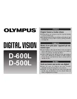 Preview for 1 page of Olympus D-600L - CAMEDIA Digital Camera SLR User Instructions