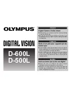 Предварительный просмотр 1 страницы Olympus D-600L D-500L User Instructions