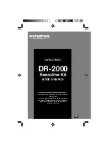 Olympus DIRECTREC DR-2000 (French) Mode D'Emploi preview