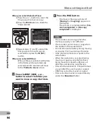 Preview for 94 page of Olympus DM-2 Detailed Instructions