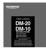 Olympus DM-20 DM-10 Instructions Manual preview