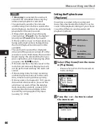 Preview for 66 page of Olympus DM-550 Detailed Instructions