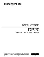 Предварительный просмотр 1 страницы Olympus DP20-5E Instructions Manual