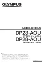 Olympus DP23-AOU Instructions Manual предпросмотр