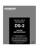 Предварительный просмотр 1 страницы Olympus DS-2 Online Instructions Manual