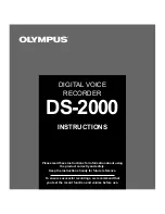 Olympus DS-2000 Instructions Manual preview