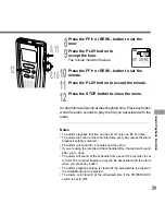 Предварительный просмотр 29 страницы Olympus DS-2000 Instructions Manual