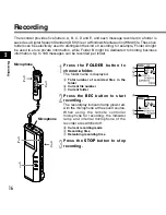 Предварительный просмотр 16 страницы Olympus DS-2200 Instruction Manual