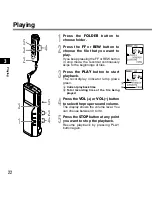 Preview for 22 page of Olympus DS-2200 Instruction Manual