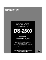 Olympus DS-2300 Online Instructions Manual preview