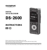 Olympus DS-2600 Instructions Manual preview