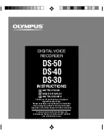 Preview for 1 page of Olympus DS 30 Instructions Manual