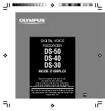 Olympus DS 30 Manuel Du Propriétaire preview