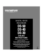 Preview for 1 page of Olympus DS 30 Online Instructions Manual