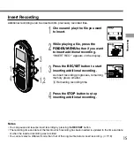 Preview for 15 page of Olympus DS 330 - Digital Voice Recorder Instructions Manual