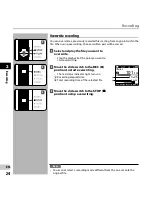 Предварительный просмотр 24 страницы Olympus DS-5500 Instruction Manual