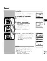 Предварительный просмотр 29 страницы Olympus DS-5500 Instruction Manual