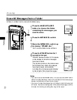 Предварительный просмотр 22 страницы Olympus DS320 - Digital Voice Recorder Instructions Manual