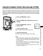 Предварительный просмотр 27 страницы Olympus DS320 - Digital Voice Recorder Instructions Manual