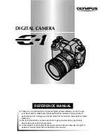 Olympus E-1 - Digital Camera SLR Reference Manual preview
