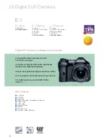 Preview for 6 page of Olympus E-1 - Digital Camera SLR Specifications