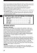 Preview for 2 page of Olympus E-10 RS Basic Manual