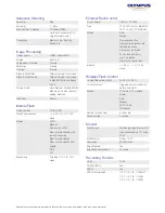 Preview for 3 page of Olympus E-3 Specifications