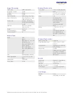 Preview for 5 page of Olympus E M1 1240 Kit Specifications