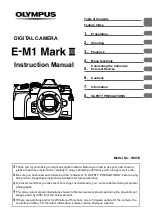 Olympus E-M1 Mark III Instruction Manual preview
