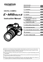 Предварительный просмотр 1 страницы Olympus E-M10 Mark II Instruction Manual