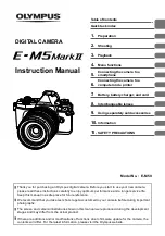 Olympus E-M5Mark II Instruction Manual preview