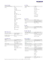 Preview for 3 page of Olympus E-P3 1442 Kit Black Specifications