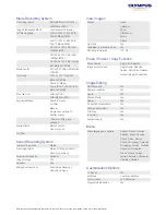 Preview for 7 page of Olympus E-P5 1442 Kit Silver Specifications