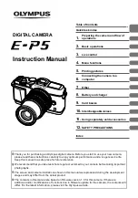 Preview for 1 page of Olympus E-P5 Instruction Manual