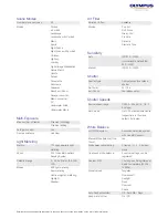 Preview for 3 page of Olympus E-PL3 1442 Kit Silver Specifications