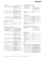 Preview for 5 page of Olympus E-PL3 1442 Kit Silver Specifications